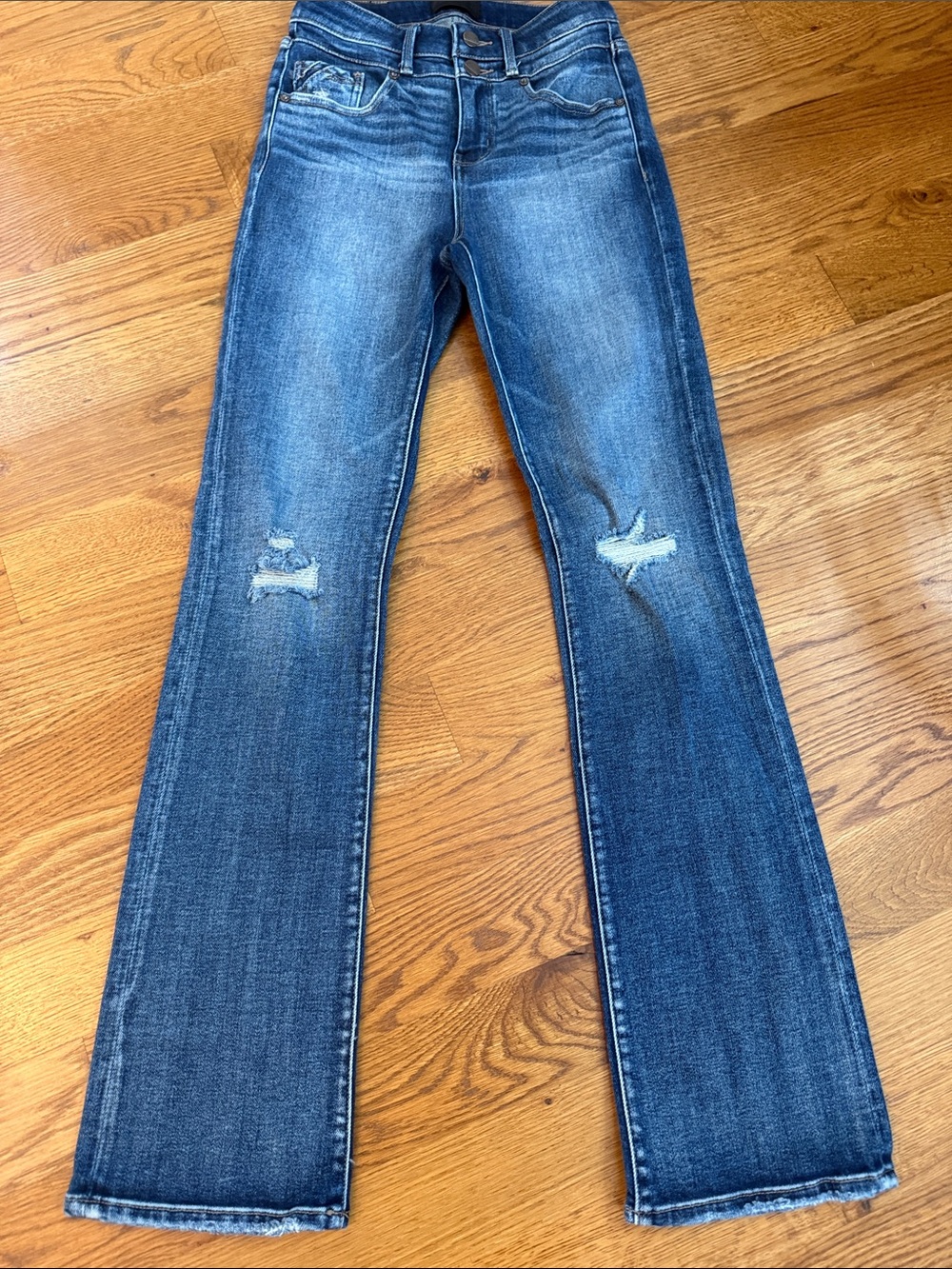 Buckle Black Fit No 35 Tailored Bootcut Jeans 27x34 Distressed High Rise